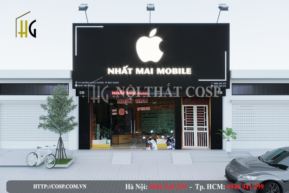 Thiết kế Shop điện thoại Anh Nhất - Bắc Giang
